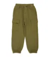 Il Gufo Cotton Cargo Sweatpants In Neutral