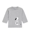 Il Gufo Cotton Dalmatian Print T-shirt In Gray
