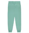 Il Gufo Jogginghose Aus Baumwoll-fleece In Sage Green