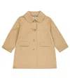 Il Gufo Trenchcoat Aus Gabardine In Bran Beige