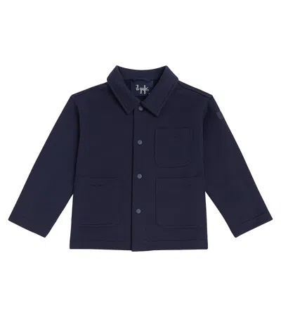 Il Gufo Kids' Cotton Jacket In Blue