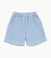 Il Gufo Cotton And Linen Bermuda Shorts In Blue