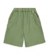 Il Gufo Cotton-linen Bermuda Shorts In Green
