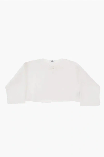 Il Gufo Cotton Opencardigan With Bow