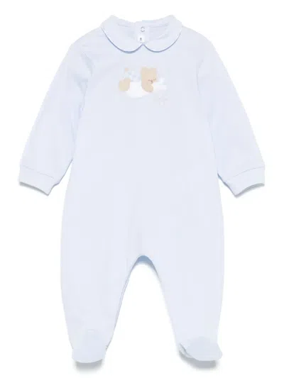 Il Gufo Babies' Cotton Pajamas In Blue