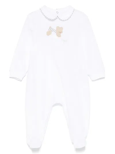 Il Gufo Babies' Cotton Pajamas In White