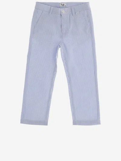 IL GUFO COTTON PANTS WITH STRIPED PATTERN