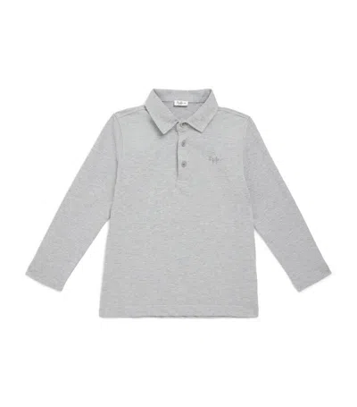 Il Gufo Kids' Cotton Polo Shirt (2-14 Years) In Grey