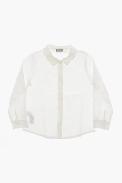 Il Gufo Cotton Poplin Shirt In White