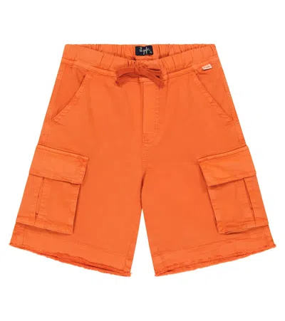 Il Gufo Kids' Cotton Shorts In Orange