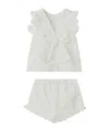 Il Gufo Cotton Shorts Set In White