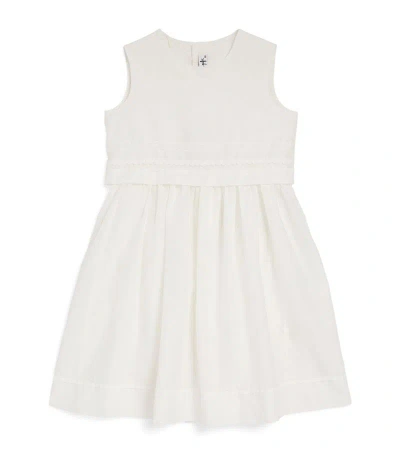 Il Gufo Kids' Cotton Sleeveless Dress (3-12 Years) In White
