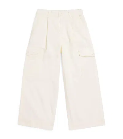 Il Gufo Kids' Cotton Straight Trousers In White