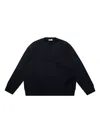 Il Gufo Blue Crewneck Sweater With Ribbed Trims In Cotton Boy In Blue