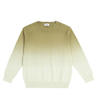 Il Gufo Kids' Cotton Sweater In Sage Green
