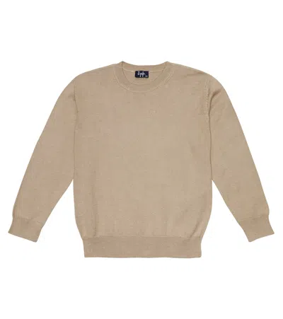 Il Gufo Kids' Sweatshirt Aus Baumwolle In Sand