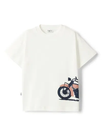 Il Gufo Kids' T-shirt Aus Baumwolle In Weiss