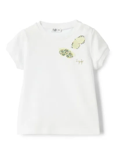 Il Gufo Babies' Cotton T-shirt In White