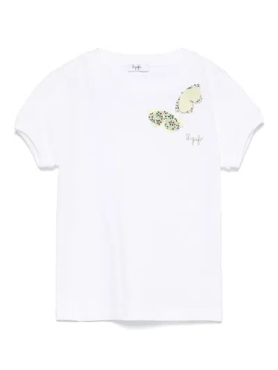 Il Gufo Kids' Cotton T-shirt In White