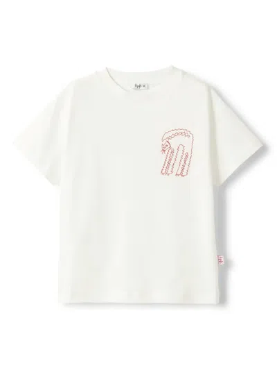 Il Gufo Kids' Cotton T-shirt In White