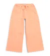 Il Gufo Cotton Tie-waist Trousers In Orange