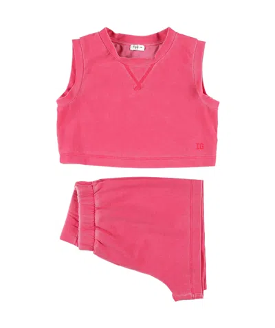 Il Gufo Crew Neck T-shirt And Elastic Waist Pants Set