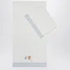 Il Gufo Crib Set With Sheet And Pillowcase White/blue