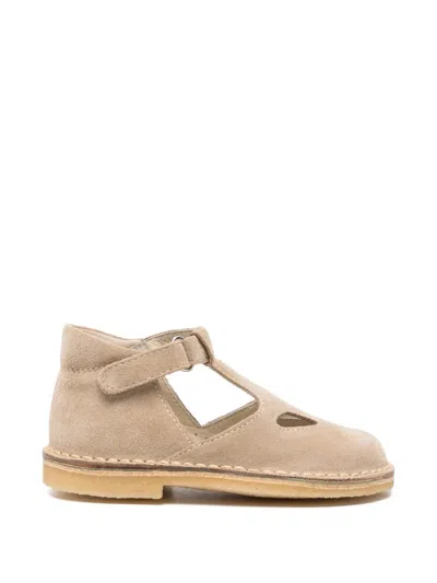 Il Gufo Kids' Cut-out Touch-strap Sandals In Neutral