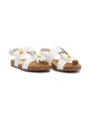 Il Gufo Flower Junior Saldals In White