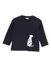 Il Gufo Dalmatian Graphic Long-sleeve T-shirt In Blue