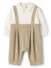 Il Gufo Jumpsuit In Milano Knit And Techno-wool In Neutrals