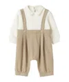 Il Gufo Jumpsuit In Milano Knit And Techno-wool In Nude