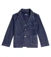 Il Gufo Single-breasted Denim Blazer In Blue