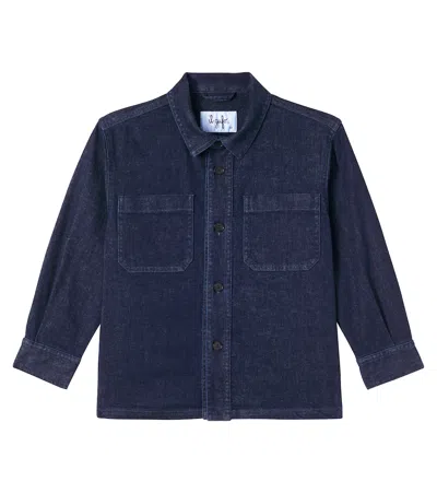 Il Gufo Kids' Denim Shirt In Blue
