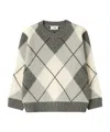 Il Gufo Diamond-pattern Wool Sweater In Multi