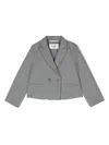Il Gufo Double-breasted Blazer In Grey
