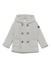 Il Gufo Double-breasted Coat In Grey