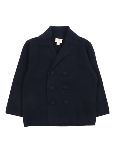 Il Gufo Kids' Double-breasted Jacket In Blue