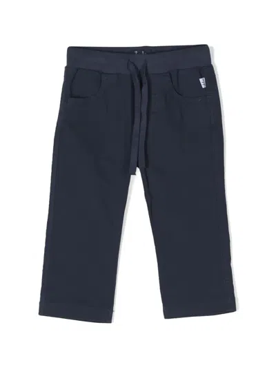 Il Gufo Babies' Drawstring-fastening Trousers In Blue