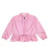 Il Gufo Drawstring Jacket In Rose