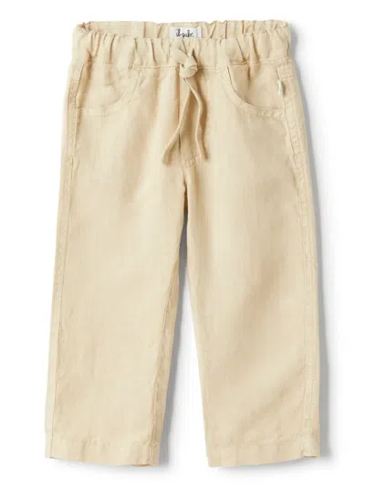 Il Gufo Babies' Drawstring Trousers In 中性色