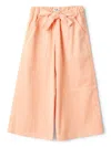 Il Gufo Drawstring Trousers In Orange