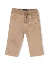 Il Gufo Drawstring-waist Cotton Trousers In Neutrals