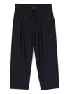Il Gufo Drawstring-waist Pants In Blue