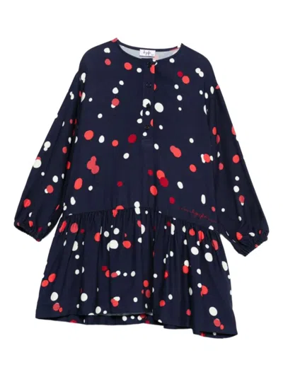Il Gufo Kids' Dress In Blue