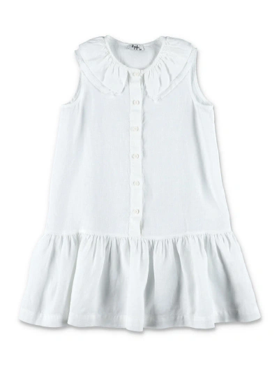 Il Gufo Kids' Dress Lino In White