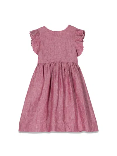 Il Gufo Dress M/short Tropea In Pink