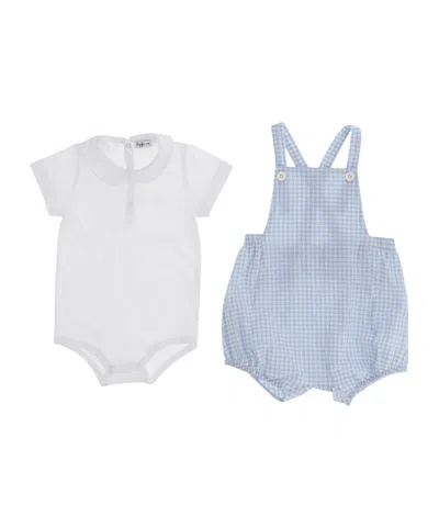 Il Gufo Babies'  Dungaree Outfit In Blue