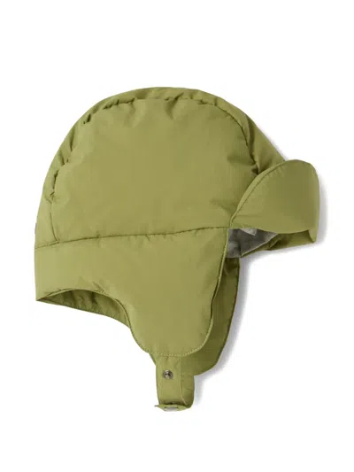Il Gufo Kids' Earflap Trapper Hat In Green