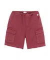 Il Gufo Elastic Waist Shorts In Red